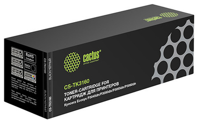 Тонер-картридж CACTUS, аналог Kyocera CACTUS для P3045dn/3060dn черный (12500стр.)