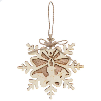 Подвеска «Снежинка - Свеча» 11*11 см