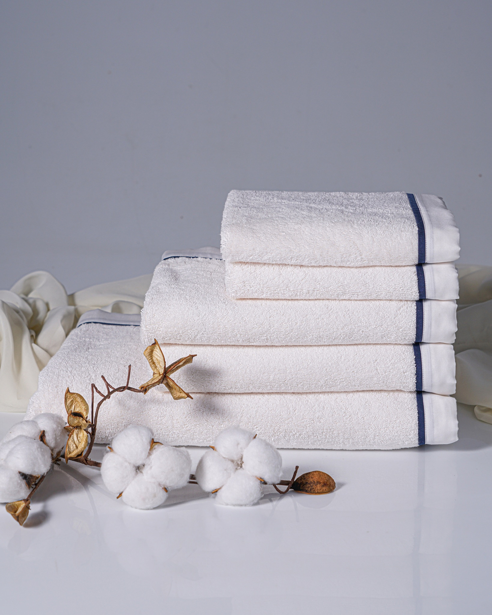 Набор полотенец 3шт Claire Batiste Atelier Seine слоновая кость