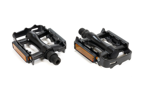 Педали детские TRIX Cosmic, пластиковые, 100x80мм, резьба 9/16", с шипами, черные