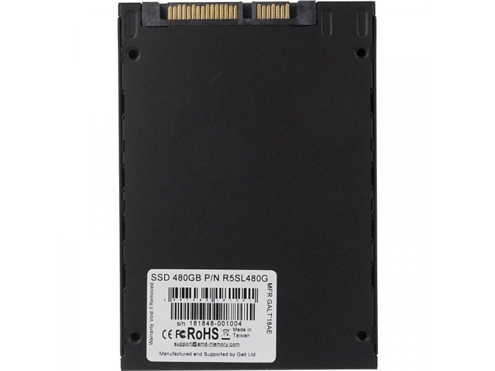 SSD накопитель AMD Radeon R5 480ГБ, 2.5" SATA, SATA III, [R5SL480G]
