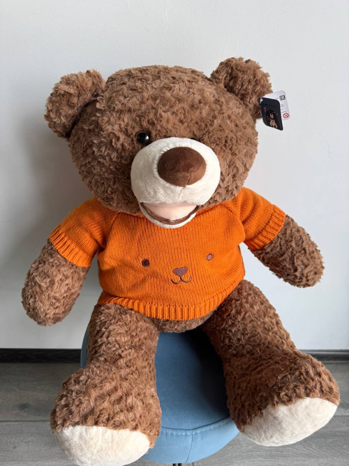 Мягкая игрушка "Мишка в оранжевой кофточке"