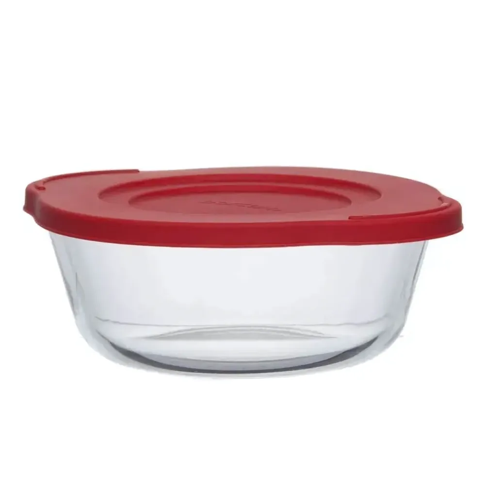 Посуда для свч круглая 840 мл c пластиковой крышкой