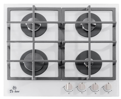 Поверхность варочная  ДеЛюкс GG4_750229F-062 (белое стекло газ/к., 60*51) Россия