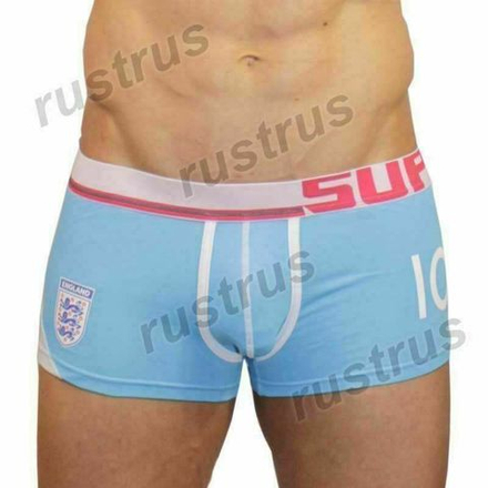 Мужские трусы боксеры голубые Superbody