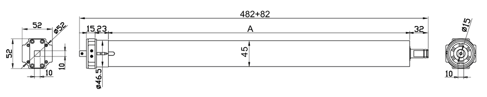 Привод AM45-30/17-MEL, радио, эл. конц., голова стандарт