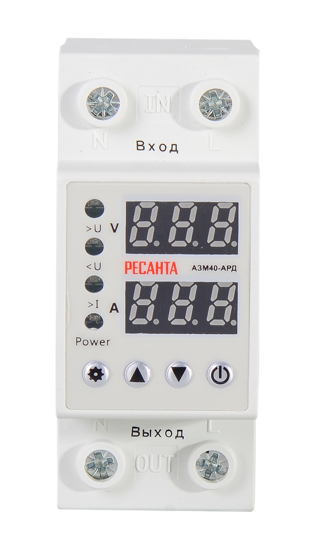 Автоматический защитный модуль от повышенного/пониженного напряжения Ресанта АЗМ-40АРД