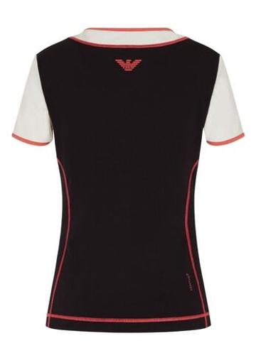 Женская теннисная футболка EA7 Tennis Pro Freestyle - black/vapor blue