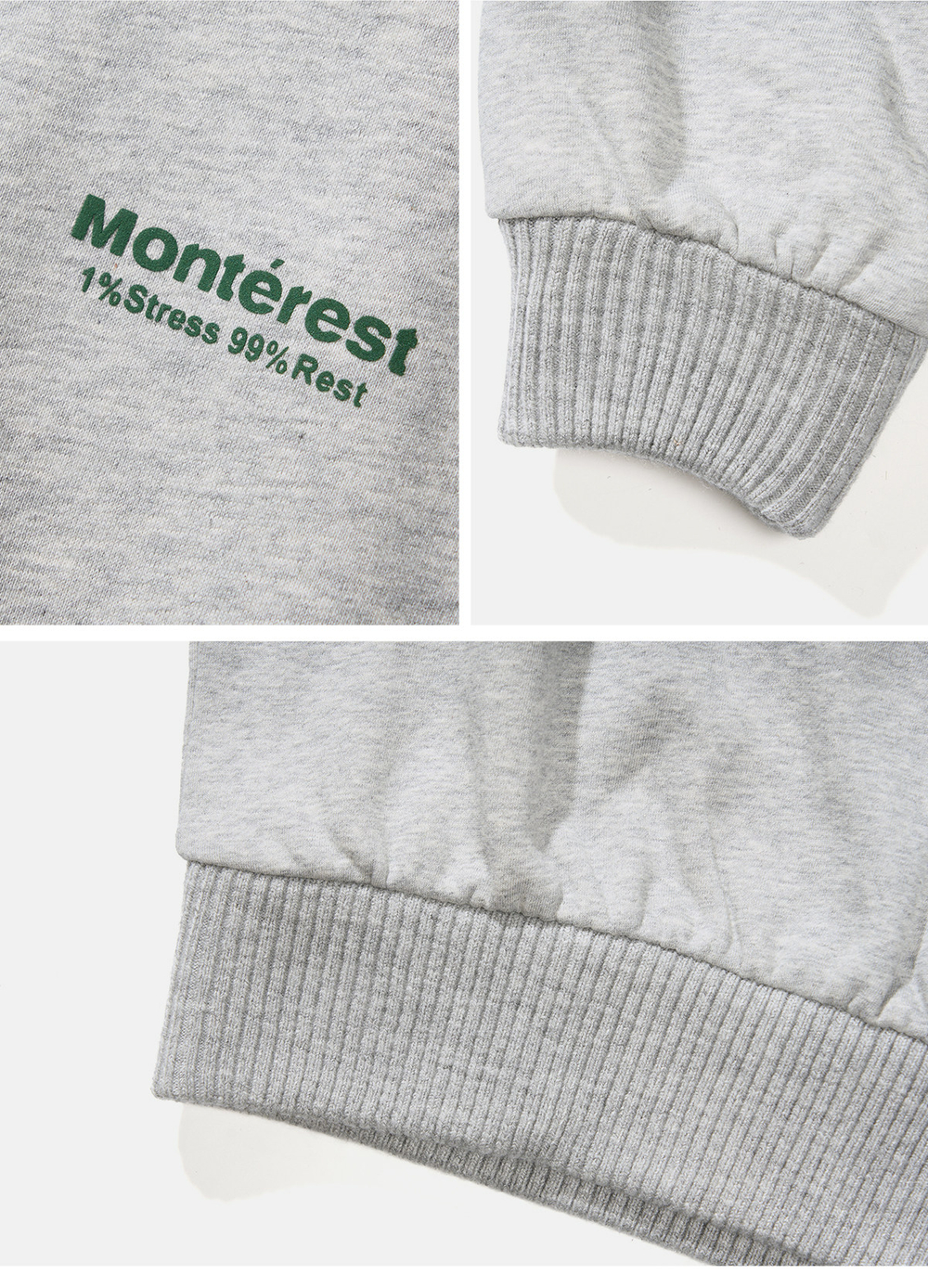 Свитшот Nothomme Monterest Fleece серый