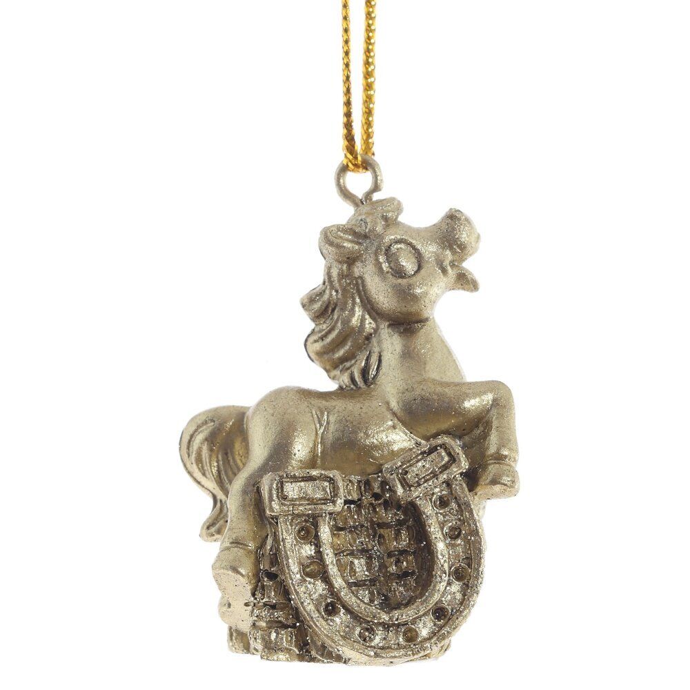 GAEM Фигурка декоративная подвесная "Лошадка", L3 W1,5 H4 см, 3в.