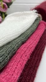 Пряжа для вязания кид мохер с мериносом на бобине (200 гр на конусе)