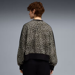 Толстовка женская PUMA T7 LEO LUXE AOP Over-Oversized Crew TR