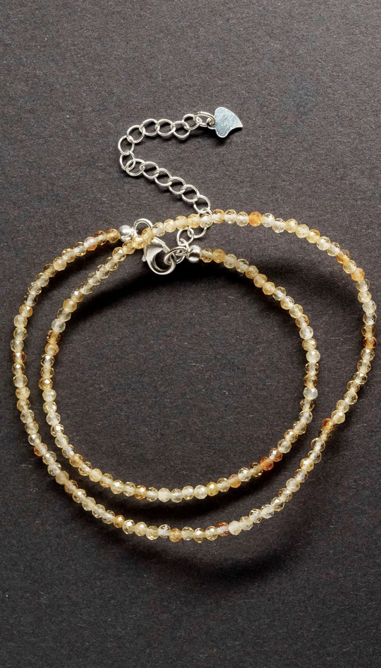 ХХХ Чокер "Memo about Manifestation" из цитрина 33-38 см