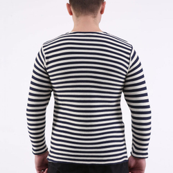 Тельняшка зимняя двойной вязки хлопковая ГОСТ (синий)