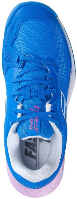 Детские теннисные кроссовки Babolat Jet Mach 3 Clay Junior Girl - french blue