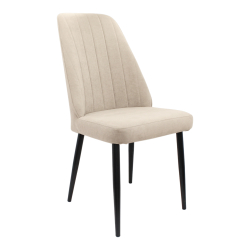 Стул "Лотос" (арт. 327), велюр Бренди В03 бежевый, ножки черные