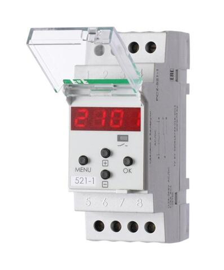 Реле времени PCZ-521-1 16А 24-264В AC/DC 1п IP20 1 канал-125 пар включ./выключ. суточн./недел. циклы монтаж на DIN-рейке (аналог ТЭ-15) F&amp;F EA02.002.010