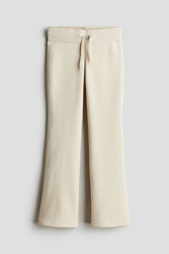 H&M Брюки с эластичным поясом, светло-бежевый