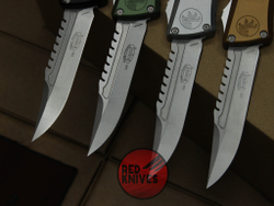 Нож Microtech Troodon 3 BOWIE Bronze - рукоять бронзовый алюминий