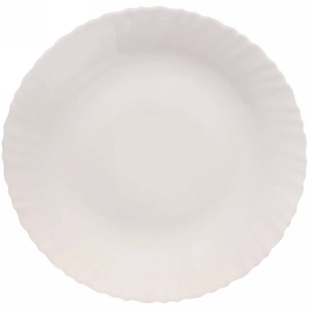 Тарелка «White magic» 27см стеклокерамика Волна