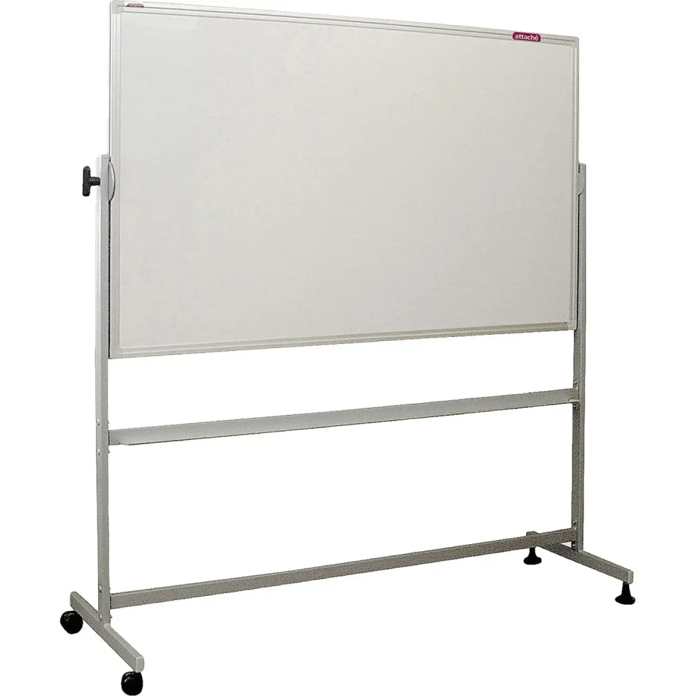 Доска меловая магнитная-зелен/маркерн-белая Attache Twist 100х150вращ.мобил