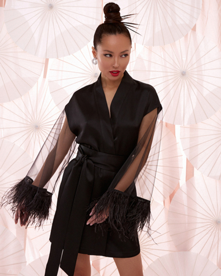 Платье-халат "Dita" шелк