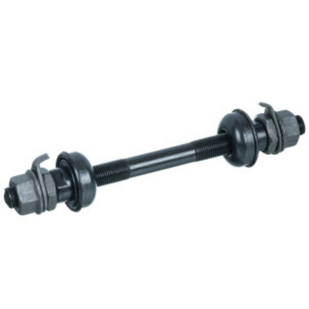 Ось с подшипниками для втулок  SF A03F 28H; O.L.D. 100MM; AXLE S45C 3/8"; на болтах