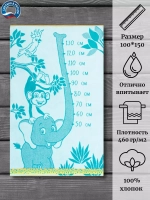 Полотенце махровое 100% хлопок ПЦ-1202-5727 (100*150)