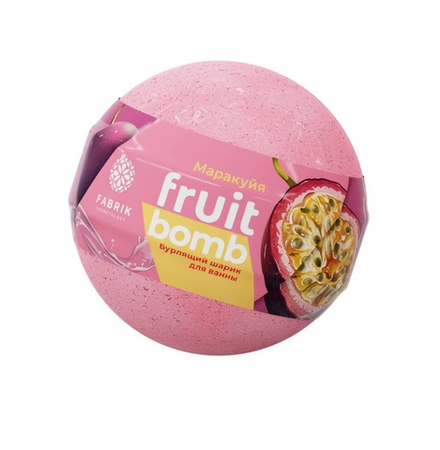 Fabrik Cosmetology Шарик для ванны Маракуйя, бурлящий, 120 гр