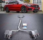 Выхлопная система с заслонками для Mercedes-Benz Benz AMG W205 C205 C43 2015 - 2018 (3.0T)