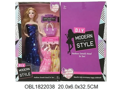 Кукла тип модель, с аксесс. коробка 01356
