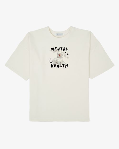 Футболка One Two Mental health Coconut Milk