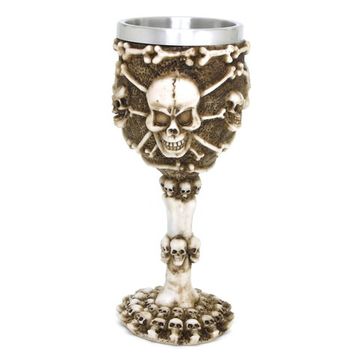 Кубок Черепа с костями 19 см 08-3-AKG
