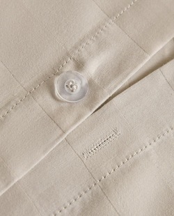 ZARA HOME САТИНОВЫЙ ПОДОДЕЯЛЬНИК В ПОЛОСКУ, СЕРЫЙ