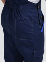 Костюм ProfLineBase-2 (тк.Твил,210) п/к, т.синий/черный/васильковый