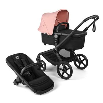 Коляска 2 в 1 Bugaboo Fox 5 Renew (Black/Heritage Black/Morning Pink)