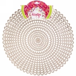 Салфетка плетеная 38см «Кружева» золото