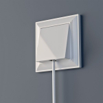 Рамка на 1 пост Fiore (белый)