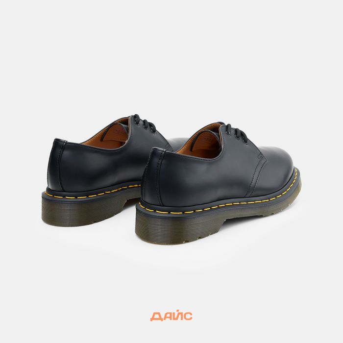 Ботинки Dr. Martens 1461 Yellow Stitch Smooth артикул:11838002 - купить в магазине Дайс