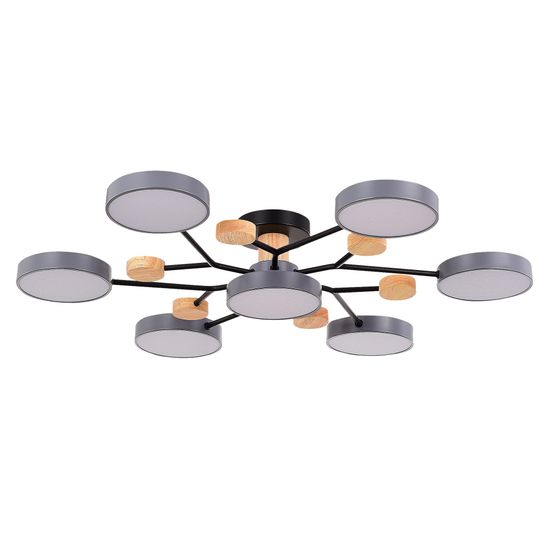 SLE6006-702-07 Светильник потолочный Серый/Серый LED 7*12W 3000K/4500K/6000K FAEMA