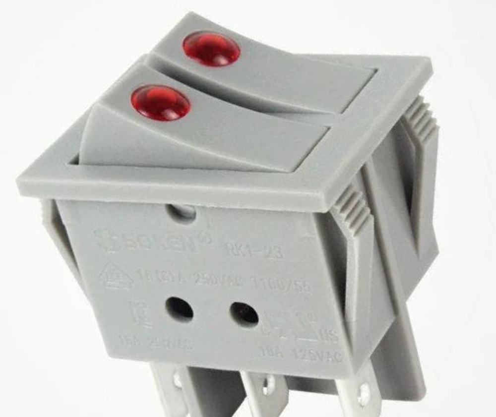 Кнопка включения 2-х клавишная KN036