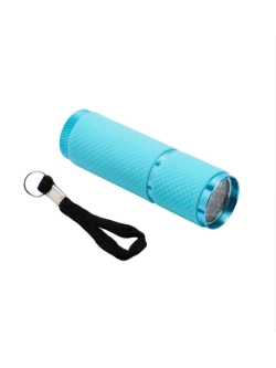 Фонарик-лампа для маникюра, голубой 9 LED UV