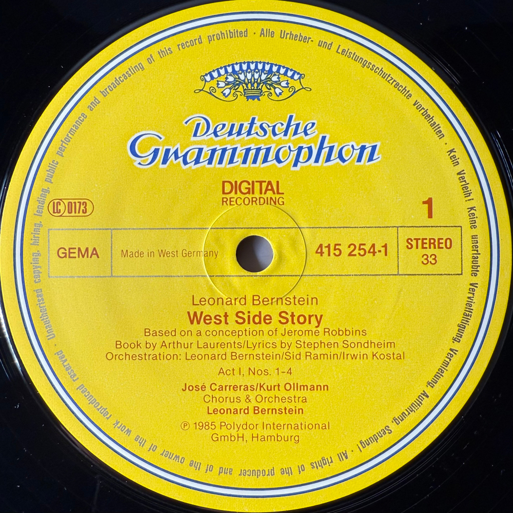 Leonard Bernstein - West Side Story 2LP (Германия 1985г.)