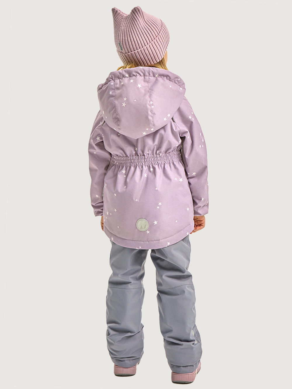 Костюм 7м1026 пудра/светло-серый