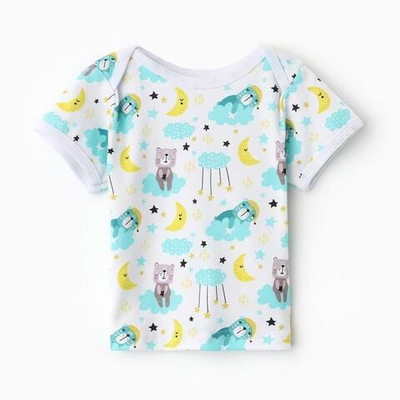 Кофточка для мальчиков 0207 И, Мишка на облаке, р. 80 см 9758486