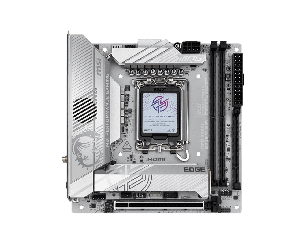Материнская плата MSI MPG Z890I EDGE TI WIFI LGA1851 2xDDR5 2xSATA3 4xM.2 1xHDMI 2xThund Mini ITX