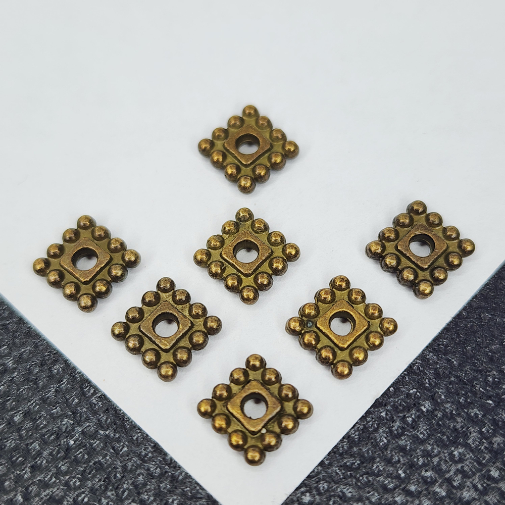 Разделитель для бусин, 6мм, античная бронза