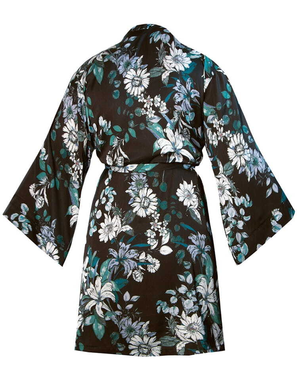 Халат Xena с длинным рукавом (Размер: M) (Цвет: черный с зеленым)