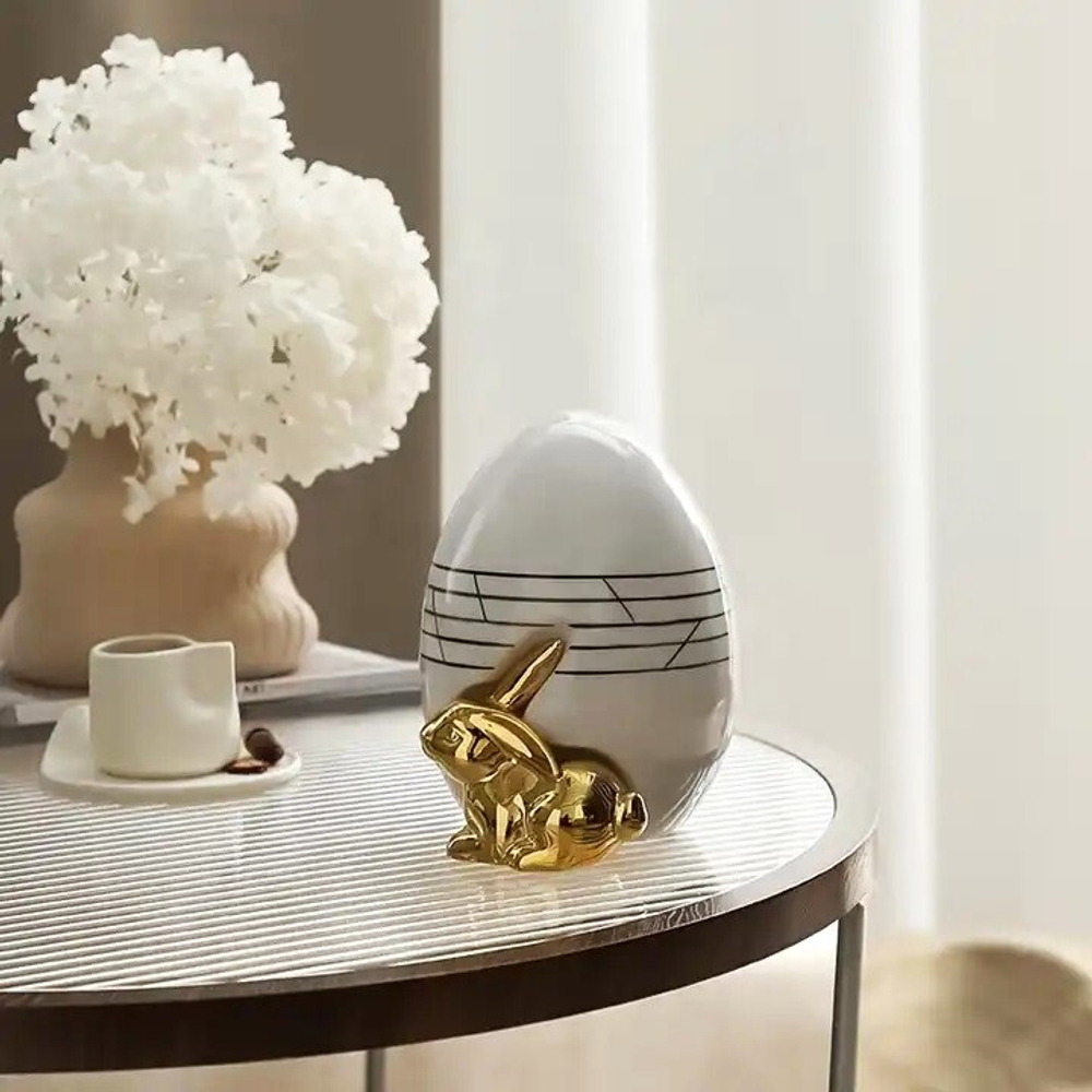 Статуэтка Line Rabbit egg