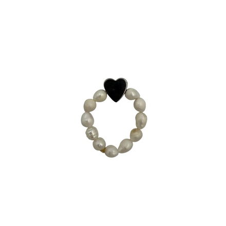 mini pearl love ring